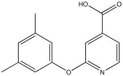 2-(3,5-dimethylphenoxy)pyridine-4-carboxylic acid 구조식 이미지