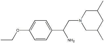 2-(3,5-dimethylpiperidin-1-yl)-1-(4-ethoxyphenyl)ethanamine Structure