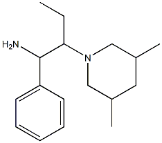 2-(3,5-dimethylpiperidin-1-yl)-1-phenylbutan-1-amine 구조식 이미지