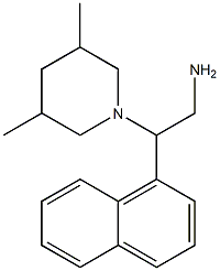 2-(3,5-dimethylpiperidin-1-yl)-2-(naphthalen-1-yl)ethan-1-amine Structure