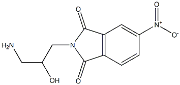 2-(3-amino-2-hydroxypropyl)-5-nitro-2,3-dihydro-1H-isoindole-1,3-dione 구조식 이미지