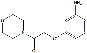 2-(3-aminophenoxy)-1-(morpholin-4-yl)ethan-1-one Structure