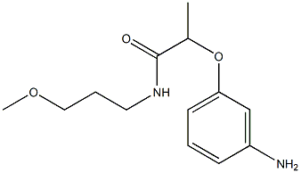 2-(3-aminophenoxy)-N-(3-methoxypropyl)propanamide 구조식 이미지