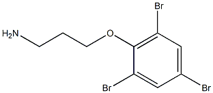 2-(3-aminopropoxy)-1,3,5-tribromobenzene 구조식 이미지