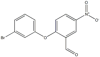 2-(3-bromophenoxy)-5-nitrobenzaldehyde 구조식 이미지