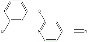 2-(3-bromophenoxy)isonicotinonitrile Structure