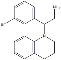 2-(3-bromophenyl)-2-(1,2,3,4-tetrahydroquinolin-1-yl)ethan-1-amine Structure