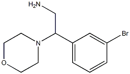 2-(3-bromophenyl)-2-morpholin-4-ylethanamine Structure