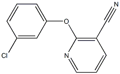 2-(3-chlorophenoxy)nicotinonitrile 구조식 이미지