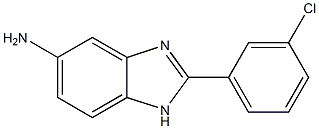 2-(3-chlorophenyl)-1H-1,3-benzodiazol-5-amine 구조식 이미지