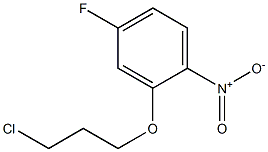 2-(3-chloropropoxy)-4-fluoro-1-nitrobenzene Structure
