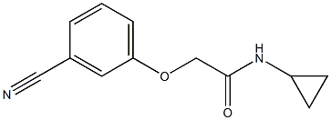 2-(3-cyanophenoxy)-N-cyclopropylacetamide Structure