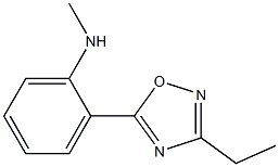 2-(3-ethyl-1,2,4-oxadiazol-5-yl)-N-methylaniline Structure