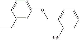 2-(3-ethylphenoxymethyl)aniline Structure