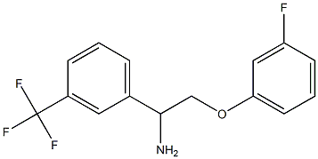 2-(3-fluorophenoxy)-1-[3-(trifluoromethyl)phenyl]ethanamine 구조식 이미지
