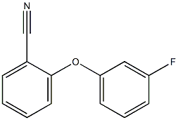 2-(3-fluorophenoxy)benzonitrile 구조식 이미지