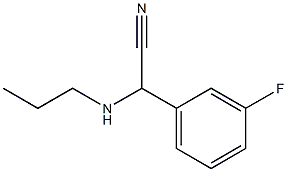 2-(3-fluorophenyl)-2-(propylamino)acetonitrile 구조식 이미지