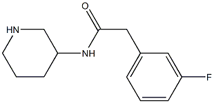 2-(3-fluorophenyl)-N-(piperidin-3-yl)acetamide 구조식 이미지