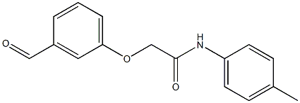 2-(3-formylphenoxy)-N-(4-methylphenyl)acetamide Structure