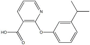 2-(3-isopropylphenoxy)nicotinic acid Structure