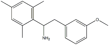 2-(3-methoxyphenyl)-1-(2,4,6-trimethylphenyl)ethan-1-amine 구조식 이미지
