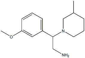 2-(3-methoxyphenyl)-2-(3-methylpiperidin-1-yl)ethanamine 구조식 이미지