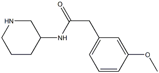 2-(3-methoxyphenyl)-N-(piperidin-3-yl)acetamide 구조식 이미지