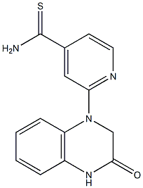 2-(3-oxo-1,2,3,4-tetrahydroquinoxalin-1-yl)pyridine-4-carbothioamide 구조식 이미지