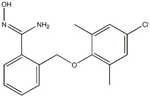 2-(4-chloro-2,6-dimethylphenoxymethyl)-N'-hydroxybenzene-1-carboximidamide 구조식 이미지