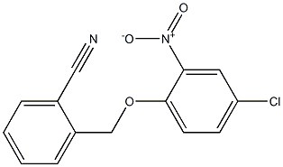 2-(4-chloro-2-nitrophenoxymethyl)benzonitrile 구조식 이미지