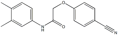 2-(4-cyanophenoxy)-N-(3,4-dimethylphenyl)acetamide 구조식 이미지