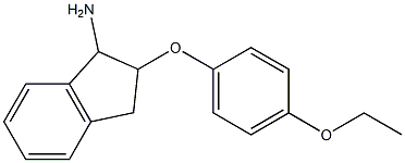 2-(4-ethoxyphenoxy)-2,3-dihydro-1H-inden-1-ylamine Structure