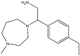 2-(4-ethylphenyl)-2-(4-methyl-1,4-diazepan-1-yl)ethan-1-amine 구조식 이미지
