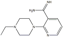 2-(4-ethylpiperazin-1-yl)pyridine-3-carboximidamide 구조식 이미지