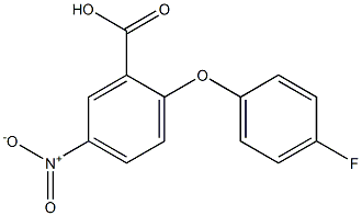 2-(4-fluorophenoxy)-5-nitrobenzoic acid 구조식 이미지