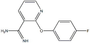 2-(4-fluorophenoxy)pyridine-3-carboximidamide 구조식 이미지