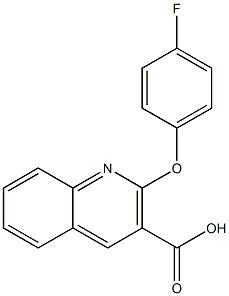 2-(4-fluorophenoxy)quinoline-3-carboxylic acid Structure