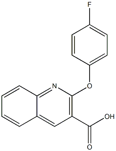 2-(4-fluorophenoxy)quinoline-3-carboxylic acid 구조식 이미지