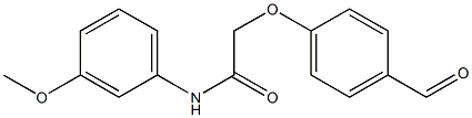 2-(4-formylphenoxy)-N-(3-methoxyphenyl)acetamide 구조식 이미지