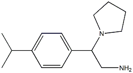 2-(4-isopropylphenyl)-2-pyrrolidin-1-ylethanamine Structure