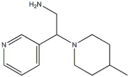 2-(4-methylpiperidin-1-yl)-2-pyridin-3-ylethanamine Structure