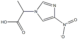 2-(4-nitro-1H-imidazol-1-yl)propanoic acid 구조식 이미지