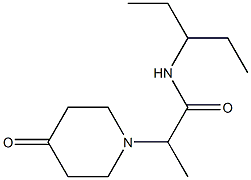 2-(4-oxopiperidin-1-yl)-N-(pentan-3-yl)propanamide 구조식 이미지