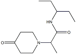 2-(4-oxopiperidin-1-yl)-N-(pentan-3-yl)propanamide Structure