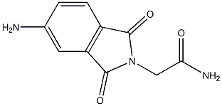 2-(5-amino-1,3-dioxo-2,3-dihydro-1H-isoindol-2-yl)acetamide 구조식 이미지