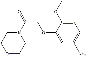 2-(5-amino-2-methoxyphenoxy)-1-(morpholin-4-yl)ethan-1-one 구조식 이미지