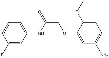 2-(5-amino-2-methoxyphenoxy)-N-(3-fluorophenyl)acetamide 구조식 이미지