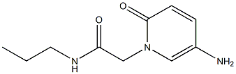 2-(5-amino-2-oxo-1,2-dihydropyridin-1-yl)-N-propylacetamide 구조식 이미지
