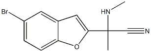 2-(5-bromo-1-benzofuran-2-yl)-2-(methylamino)propanenitrile Structure