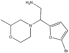 2-(5-bromo-2-furyl)-2-(2-methylmorpholin-4-yl)ethanamine Structure